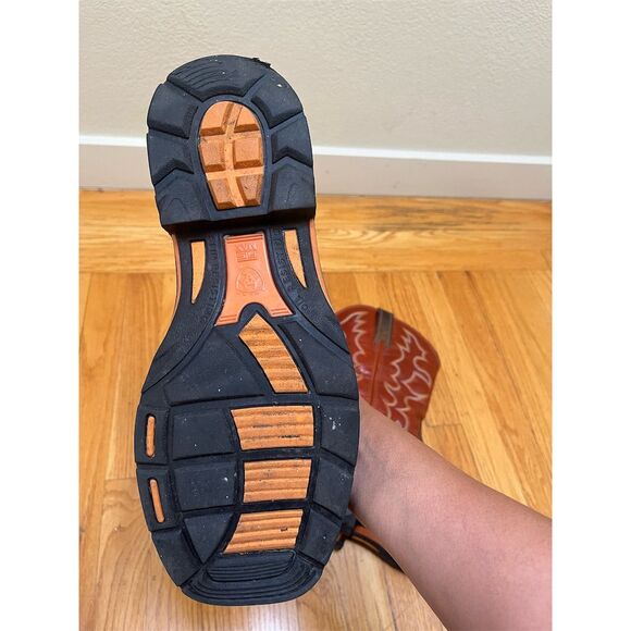 Ariat WorkHog Men's Square Toe Work Boots Brown Size 10EE Western Style - Picture 7 of 13